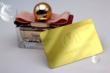 Tarjetas de visita del metal del oro del Vip Rose Advertisementing plateado de oro grabado aduana