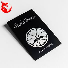 Fondo mate de las tarjetas de visita del negro y del oro del acero inoxidable diverso cubierto