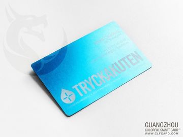 Tarjetas de visita coloreadas del metal que imprimen, tarjeta de visita de aluminio de encargo cuadrada