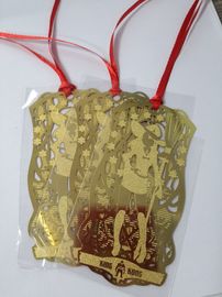 Las señales de encargo creativas con citas, señal del metal del metal esconden la regla de cobre amarillo mini
