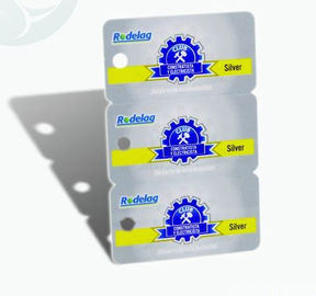 Grueso cuadrado único de las tarjetas de visita del PVC del plástico 3 in-1 0.3mm-1.0m m