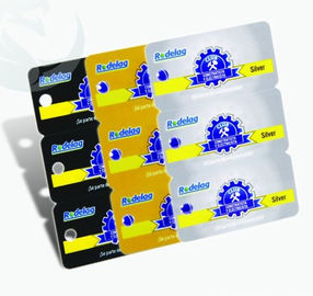 Grueso cuadrado único de las tarjetas de visita del PVC del plástico 3 in-1 0.3mm-1.0m m