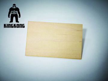 La aduana grabó la tarjeta de madera del miembro del negocio del abeto/del arce/de la cereza con la impresión de pantalla de seda