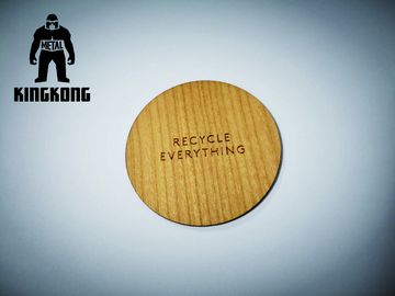 Tarjetas de madera del chip CI RFID de  1K con la impresión de la serigrafía del grabado
