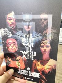 Tarjetas de visita de la liga de justicia del PVC DC de la aduana 3D para Avertisement/la promoción