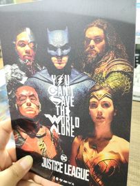 Tarjetas de visita de la liga de justicia del PVC DC de la aduana 3D para Avertisement/la promoción