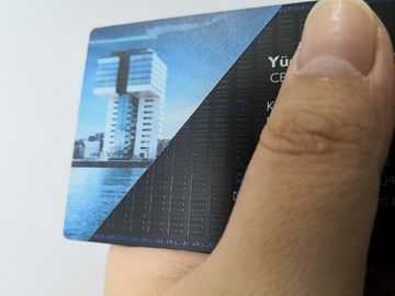 Tarjeta negra mate modificada para requisitos particulares del miembro del negocio del metal del acero inoxidable con el logotipo pintado color