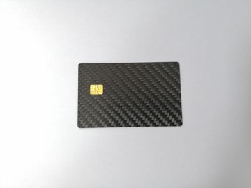 tarjeta de la fibra de carbono de 85x54x0.8m m con el pequeño microprocesador del contacto SLE4442
