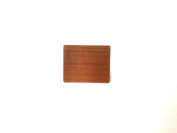 La etiqueta de marca cepillada cobre de encargo del tamaño marca la placa adhesiva de la placa con etiqueta de metal grabada