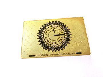 Impresión a todo color pulida del tamaño 85x54m m del carnet de socio del metal