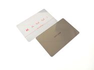 las tarjetas de visita del PVC de 85.5x54x0.76m m, 4C/4C helaron la tarjeta gris de la identificación de la calidad de miembro del RFID