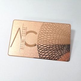 Carnet de socio plateado del metal del oro de Rose con las tarjetas de visita del logotipo/del metal de Custom Company