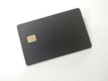 La tarjeta de visita elegante del acero inoxidable se dobla 4442 microprocesadores y el negro mate del microprocesador de  1K