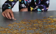 Las artesanías atan con alambre pintura de pared decorativa del metal del embutido 24x36”