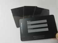 Impresión en offset de la tarjeta de visita del metal del negro 89*51m m de Debossed