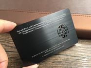 El negro mate de PVD cepilló la tarjeta del Vip del negocio del metal de 0.8m m