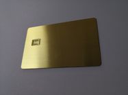El oro cepilló el pequeño carnet de socio del metal de Chip Slot 0.8m m