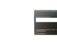 Chip Hole Frosted Laser Engrave grande Matt Black Metal Cards