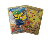 el oro del metal de Vmax DX GX Pokemon de la tarjeta de la colección de Charizard del grueso de 0.4m m plateó