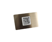 /216 la tarjeta Ntag213/215 del metal RFID de Nfc modificó la plata para requisitos particulares negra