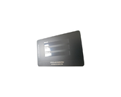 Matte Black Metal Business Cards único CR80 con el logotipo de impresión ultravioleta brillante