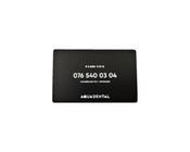 color del negro de la placa de Electronc de las tarjetas de visita del metal SS304 de 85x54m m