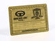 las tarjetas de visita del metal 13.56mhz/el acero inoxidable CR80 platearon la tarjeta del miembro del oro