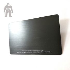 Laser en blanco de la técnica de las tarjetas de visita de aluminio del negro del oro de Real Estate alto grabado